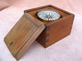 Late 19th century French gimbal mounted small boat compass 